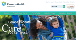 Desktop Screenshot of essentiahealth.org