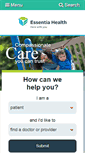 Mobile Screenshot of essentiahealth.org