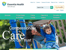 Tablet Screenshot of essentiahealth.org